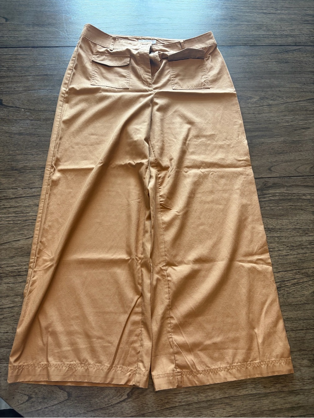 LOFT- Patch Pocket Wide Leg Pants (Classic Caramel)